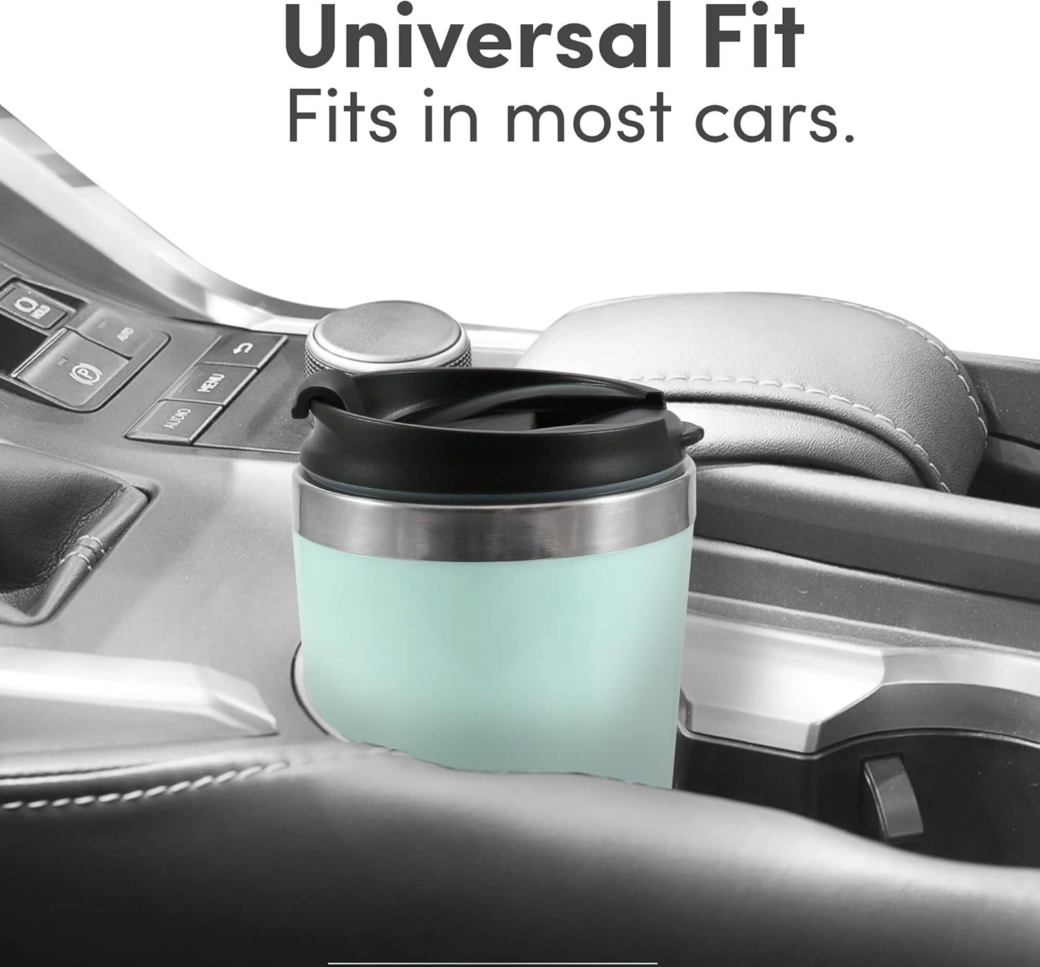 imageElite Gourmet EHC111A Personal SingleServe Compact Coffee Maker Brewer Includes 14Oz Stainless Steel Interior Thermal Travel Mug Compatible with Coffee Grounds Reusable Filter BlackMint