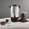 imageElite Gourmet CCM035 MaxiMatic 30 Cup Stainless Steel Coffee Urn Removable Filter For Easy Cleanup Two Way Dispenser with CoolTouch Handles Electric Coffee Maker Urn Stainless SteelStainless Steel