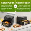 imageElite Gourmet EAF0201 Personal Compact Space Saving Electric Hot Air Fryer OilLess Healthy Cooker Timer ampamp Temperature Controls 1000W 21 Quart BlackBlack