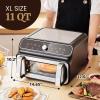 imageElite Gourmet EAF0201 Personal Compact Space Saving Electric Hot Air Fryer OilLess Healthy Cooker Timer ampamp Temperature Controls 1000W 21 Quart BlackBlack