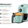 imageElite Gourmet EAF0201 Personal Compact Space Saving Electric Hot Air Fryer OilLess Healthy Cooker Timer ampamp Temperature Controls 1000W 21 Quart BlackMint