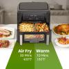 imageElite Gourmet EAF0201 Personal Compact Space Saving Electric Hot Air Fryer OilLess Healthy Cooker Timer ampamp Temperature Controls 1000W 21 Quart BlackBlack