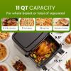 imageElite Gourmet EAF0201 Personal Compact Space Saving Electric Hot Air Fryer OilLess Healthy Cooker Timer ampamp Temperature Controls 1000W 21 Quart BlackBlack