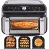 imageElite Gourmet EAF0201 Personal Compact Space Saving Electric Hot Air Fryer OilLess Healthy Cooker Timer ampamp Temperature Controls 1000W 21 Quart BlackBlack