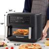 imageElite Gourmet EAF0201 Personal Compact Space Saving Electric Hot Air Fryer OilLess Healthy Cooker Timer ampamp Temperature Controls 1000W 21 Quart BlackBlack
