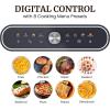 imageElite Gourmet EAF0201 Personal Compact Space Saving Electric Hot Air Fryer OilLess Healthy Cooker Timer ampamp Temperature Controls 1000W 21 Quart BlackBlack