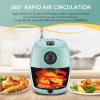 imageElite Gourmet EAF0201 Personal Compact Space Saving Electric Hot Air Fryer OilLess Healthy Cooker Timer ampamp Temperature Controls 1000W 21 Quart BlackMint