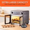 imageElite Gourmet EAF1010D Programmable 10L Air Fryer Convection Countertop Oven 8 Menu Settings Temperature  Timer Controls Bake Toast Broil Air Fry 1500W with Recipes Steel Exterior245 Qt