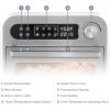 imageElite Gourmet EAF1010D Programmable 10L Air Fryer Convection Countertop Oven 8 Menu Settings Temperature  Timer Controls Bake Toast Broil Air Fry 1500W with Recipes Steel Exterior105 Qt