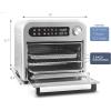 imageElite Gourmet EAF1010D Programmable 10L Air Fryer Convection Countertop Oven 8 Menu Settings Temperature  Timer Controls Bake Toast Broil Air Fry 1500W with Recipes Steel Exterior105 Qt