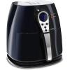 imageElite Gourmet EAF2500D Dual Basket 35Qt Electric Digital Hot Air Fryer 1400Watts OilLess Healthy Cooker TempTimer Settings Includes 26 Full Color Recipes Black32 Quart