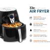 imageElite Gourmet EAF2500D Dual Basket 35Qt Electric Digital Hot Air Fryer 1400Watts OilLess Healthy Cooker TempTimer Settings Includes 26 Full Color Recipes Black32 Quart