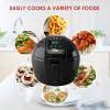 imageElite Gourmet EAF2500D Dual Basket 35Qt Electric Digital Hot Air Fryer 1400Watts OilLess Healthy Cooker TempTimer Settings Includes 26 Full Color Recipes Black35 Quart