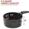 imageElite Gourmet EAF2500D Dual Basket 35Qt Electric Digital Hot Air Fryer 1400Watts OilLess Healthy Cooker TempTimer Settings Includes 26 Full Color Recipes Black35 Quart