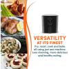 imageElite Gourmet EAF3218R Personal 11 Quart Compact Space Saving Electric Hot Air Fryer OilLess Healthy Cooker Timer ampamp Temperature Controls RedBlack