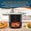 imageElite Gourmet EAF3218R Personal 11 Quart Compact Space Saving Electric Hot Air Fryer OilLess Healthy Cooker Timer ampamp Temperature Controls RedBlack