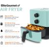imageElite Gourmet EAF3218R Personal 11 Quart Compact Space Saving Electric Hot Air Fryer OilLess Healthy Cooker Timer ampamp Temperature Controls RedMint