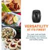 imageElite Gourmet EAF5317D Digital 53Qt Hot Air Fryer 7 Menu Functions 1350W OilLess Healthy Cooker Timer ampamp Temperature Controls PFOAPTFE Free Black21 Quart