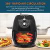 imageElite Gourmet EAF9100 MaxiMatic Electric 25L Air Fryer Oven 1640 Watts OilLess Convection Oven 12quot Pizza Extra Large Capacity Grill Bake Roast Air Fryer Black65 Qt