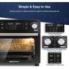 imageElite Gourmet EAF9310 Digital Programmable Fryer Oven OilLess Convection Oven Extra Large 245 Quart Capacity fits 12quot pizza Grill Bake Roast Air Fry 1700Watts Black245 Qt