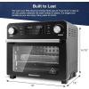 imageElite Gourmet EAF9310 Digital Programmable Fryer Oven OilLess Convection Oven Extra Large 245 Quart Capacity fits 12quot pizza Grill Bake Roast Air Fry 1700Watts Black245 Qt