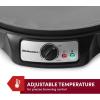 imageElite Gourmet ECP126 Electric Crepe Maker Pancake Hot Cakes and Nonstick Griddle with Spreader Spatula and Recipes 12quot Black12