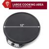 imageElite Gourmet ECP126 Electric Crepe Maker Pancake Hot Cakes and Nonstick Griddle with Spreader Spatula and Recipes 12quot Black12