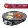 imageElite Gourmet ECP126 Electric Crepe Maker Pancake Hot Cakes and Nonstick Griddle with Spreader Spatula and Recipes 12quot Black12