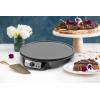 imageElite Gourmet ECP126 Electric Crepe Maker Pancake Hot Cakes and Nonstick Griddle with Spreader Spatula and Recipes 12quot Black12