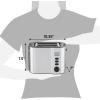 imageElite Gourmet ECT1027B Cool Touch Toaster with 6 Temperature Settings ampamp Extra Wide 125quot Slots for Bagels Waffles Specialty Breads Puff Pastry Snacks ETL Certified 2 Slices BlackStainless Steel