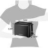 imageElite Gourmet ECT1027B Cool Touch Toaster with 6 Temperature Settings ampamp Extra Wide 125quot Slots for Bagels Waffles Specialty Breads Puff Pastry Snacks ETL Certified 2 Slices BlackBlack