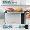 imageElite Gourmet ECT1027B Cool Touch Toaster with 6 Temperature Settings ampamp Extra Wide 125quot Slots for Bagels Waffles Specialty Breads Puff Pastry Snacks ETL Certified 2 Slices BlackBlack