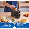 imageElite Gourmet ECT118B Cool Touch Single Slice Toaster 6 Toasting Levels ampamp Wide Slot for Bagels Waffles Specialty Breads Pastry Snacks Black1 Slice