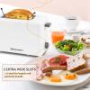 imageElite Gourmet ECT118B Cool Touch Single Slice Toaster 6 Toasting Levels ampamp Wide Slot for Bagels Waffles Specialty Breads Pastry Snacks Black2 Slice Pack of 8