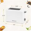 imageElite Gourmet ECT118B Cool Touch Single Slice Toaster 6 Toasting Levels ampamp Wide Slot for Bagels Waffles Specialty Breads Pastry Snacks Black2 Slice Pack of 8