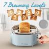 imageElite Gourmet ECT3100 Long Slot 4 Slice Toaster Reheat 6 Toast Settings Defrost Cancel Functions Builtin Warming Rack Extra Wide Slots for Bagels Waffles Stainless Steel ampamp BlackMint