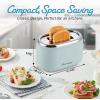 imageElite Gourmet ECT3100 Long Slot 4 Slice Toaster Reheat 6 Toast Settings Defrost Cancel Functions Builtin Warming Rack Extra Wide Slots for Bagels Waffles Stainless Steel ampamp BlackMint