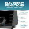 imageElite Gourmet ECT4829B Long Slot 4 Slice Toaster 6 Toast Settings Toaster Defrost Reheat Cancel Functions Slide Out Crumb Tray Extra Wide Slots for Bagels Waffles BlackBlack