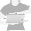 imageElite Gourmet ECT4829B Long Slot 4 Slice Toaster 6 Toast Settings Toaster Defrost Reheat Cancel Functions Slide Out Crumb Tray Extra Wide Slots for Bagels Waffles BlackWhite