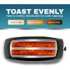 imageElite Gourmet ECT4829B Long Slot 4 Slice Toaster 6 Toast Settings Toaster Defrost Reheat Cancel Functions Slide Out Crumb Tray Extra Wide Slots for Bagels Waffles BlackBlack