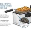 imageElite Gourmet EDF3500 Electric Immersion Deep Fryer Removable Basket Timer Control Adjustable Temperature Lid with Viewing Window and Odor Free Filter35 Quart  14 Cup
