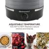 imageElite Gourmet EFD313B Programmable Food Dehydrator Food Dehydrator Adjustable Temperature Controls Jerky Herbs Fruit Veggies Snacks 6 Stainless Steel Trays5 Plastic Trays