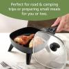 imageElite Gourmet EFS400 Personal Stir Fry Griddle Pan Rapid Heat Up 600 Watts Nonstick Electric Skillet with Tempered Glass Lid Black675 x 675 Pack of 6