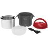 imageElite Gourmet EFW6080R Warmables Lunch Box Electric Food Warmer with Stainless Steel Pot 32 Ounce Grey Red