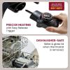 imageElite Gourmet EG6201 Extra Deep 12quotx12quotx32quot 75Qt Scratch Resistant Dishwasher Safe Nonstick Electric Skillet with Glass Vented Lid Adjustable Temperature Black75 Quart
