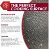 imageElite Gourmet EG6201 Extra Deep 12quotx12quotx32quot 75Qt Scratch Resistant Dishwasher Safe Nonstick Electric Skillet with Glass Vented Lid Adjustable Temperature Black75Qt