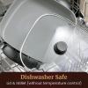 imageElite Gourmet EG6203 Extra Deep 16quotx13quotx32quot 105Qt Scratch Resistant Easy Pour Spout Dishwasher Safe Nonstick Electric Skillet with Glass Vented Lid Adjustable Temperature Black75Qt
