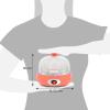 imageElite Gourmet EGC007CHC Rapid Egg Cooker 7 EasyToPeel Hard Medium Soft Boiled Eggs Poacher Omelet Maker Auto ShutOff Alarm 16Recipe Booklet Charcoal GreyCoral