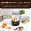 imageElite Gourmet EGC007CHC Rapid Egg Cooker 7 EasyToPeel Hard Medium Soft Boiled Eggs Poacher Omelet Maker Auto ShutOff Alarm 16Recipe Booklet Charcoal GreyBlack