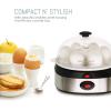 imageElite Gourmet EGC207 Easy Electric 7 Egg Capacity Cooker No Alarm Nonstick Omelet Maker Scrambled Soft Medium Hard Boiled with Auto ShutOff BPA FreeStainless Steel